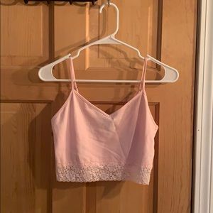 Forever 21 cropped laced tank